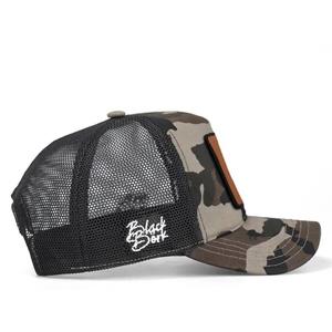 V1 camionista ieri ora domani-1 camuffamento Unisex-cappello nero (berretto) con Logo in codice