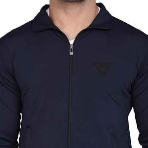 Logo personnalisé Sweat à capuche avec fermeture éclair Imprimé de litière personnalisée Veste et pantalon à col pour hommes Survêtements de jogging pour hommes - Product Image 2