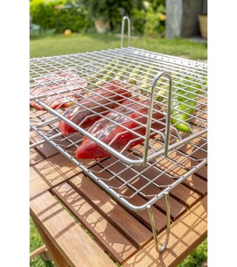Griglia doppia per pesce in acciaio inox 40x45cm (Sauvic 2597) - Product Image 4