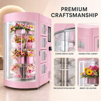 Distributeur automatique de fleurs réfrigéré en libre-service 24h/24 avec fonction SDK, en acier inoxydable, garantie de 2 ans