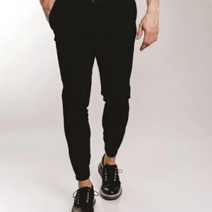 กางเกงผ้าโพลีเอสเตอร์สำหรับผู้ชาย, กางเกงแฟชั่นลำลองกางเกงเอวบางเฉียบสำหรับฤดูร้อน - Product Image 5