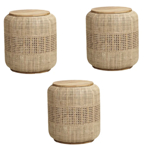 Tabouret d'extérieur en rotin de style moderne pour le jardin Chaise de loisirs faite à la main pour le salon ou l'hôtel Fabriquée en Indonésie - Product Image 2