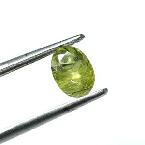 Piedra preciosa de corte de titanita de forma ovalada facetada de rutilo esfeno natural suelta para la fabricación de joyas - Product Image 6