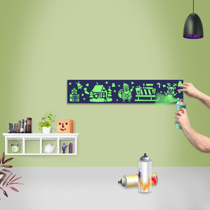 Large PVC Creative Art <strong>Stencils</strong> for <strong>Wall</strong> Painting and Drawing <strong>Design</strong> - Product Image 2
