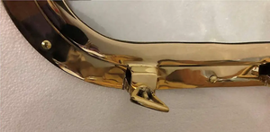 Marine <b>Gold</b> Leaf Finish <b>Round</b> Porthole <b>Mirror</b> Nautical Decor Home Decoration Executive Cosmetics Finishing Promotions - Product Image 5