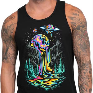 เสื้อกล้ามออกกำลังกายแบบลำลองสำหรับผู้ชายเสื้อสำหรับออกกำลังกายระบายอากาศได้ดีผ้าถักแบบถักมีลายพิมพ์โลโก้ออกแบบได้ตามต้องการ - Product Image 1