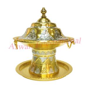 ชามโลหะสำเร็จรูปสีทองเงินเกรดสูงสินค้าอาหรับราคาไม่แพง - Product Image 3