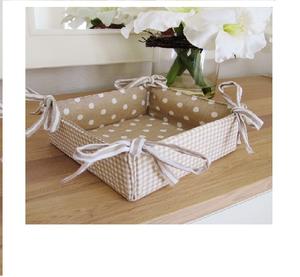 Panier à pain mignon en corde de 100% coton pur de l'usine chinoise, panier de rangement de certificat rectangle GOTS - Product Image 6