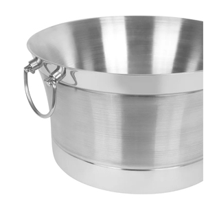 Seau à glace en acier inoxydable à double paroi pour hôtel, grande capacité personnalisée commerciale, baignoire à boissons en métal de luxe légère pour les fêtes - Product Image 6