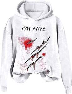 Ventes en gros de sweats à capuche tendance de haute qualité avec imprimé Halloween, style preppy, style hip-hop, design streetwear, sweats à capuche pour hommes - Product Image 2