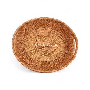 Traditional Vietnamese Rattan <b>Tray</b> Handmade For Serving And Decorative Interior Use From Vietnam - Product Image 3