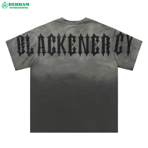 เสื้อยืดทรงบ็อกซี่โอเวอร์ไซส์ผ้าโพลีเอสเตอร์/คอตตอนเนื้อหนาสำหรับผู้ชาย รุ่นใหม่ล่าสุดจากผู้ผลิตแฟชั่น ซักย้อมสีแบบแอซิด แห้งเร็ว - Product Image 6