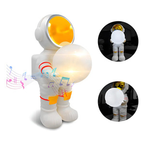 Bluetooth Speaker FM <b>Radio</b> Rechargeable LED Light Astronaut Moon Color - Assorted Colors - Product Image 1