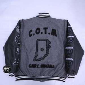 Venta al por mayor de alta calidad 100% algodón lona Varsity chaqueta para hombres ropa de calle de moda OEM Logo Casual cuello redondo invierno prendas de vestir exteriores - Product Image 5