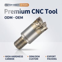 R390 centre d'usinage CNC à angle droit fraiseuse tête de coupe de fraise en bout lisse tige de verrouillage de filetage en acier au tungstène ODM OEM