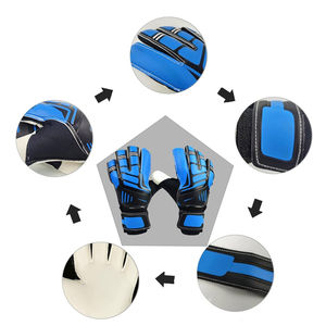 Gants de gardien de but de football en latex respirant et durable, fabriqués par un fabricant professionnel, fermeture à lacets, isolation thermique, antidérapants - Product Image 6