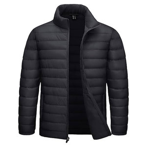 Veste matelassée légère en gros pour hommes, coupe-vent, résistante à l'eau, manteau d'hiver, isolation thermique, couleurs personnalisées en usine, marquage - Product Image 1