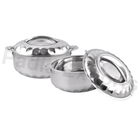 Accessoires de cuisine Ensemble de casseroles Prix de gros Casserole en acier inoxydable à double paroi en relief
