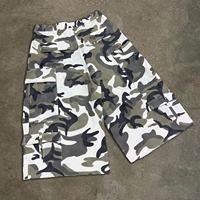 Pantalones Cortos Cargo de Camuflaje Casuales para Hombre con Logotipo Personalizado, Mezcla de Algodón, Secado Rápido y Transpirables, Diseño Deportivo Holgado