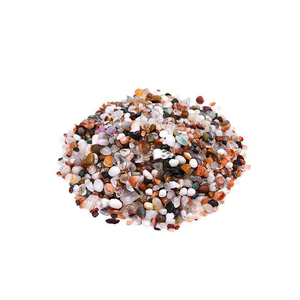 Crystal Mixed Stone Chip Loose Stone Raw Gemstone Chips Tumbled Stone Chip Natural Healing Crystal Gravels <b>Pebbles</b> Agate - Product Image 1