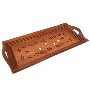 Lot de 3 plateaux de service rectangulaires de différentes tailles, plateaux à thé et café de haute qualité pour la maison à un prix abordable - Product Image 2