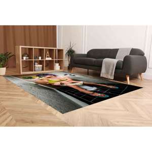 Tapis imprimé unique aux designs modernes pour la maison et le bureau, tapis fin non tissé - Product Image 3