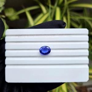 Tanzanite bleue naturelle 3,50 carats, taille ovale, claire comme un cristal, facettée, pierre brute pour la fabrication de bijoux (finie par cirage/huile) - Product Image 3