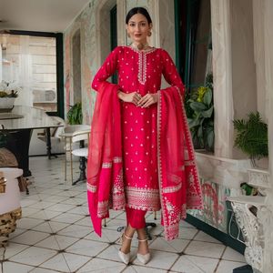 Indian Pakistani Style Casual Salwar Kameez Pakistani Party <b>Dress</b> Ready Made Ladies Cotton <b>Suit</b> Stitched Elegant <b>Woman</b> <b>Dresses</b> - Product Image 6