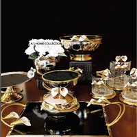 Plateau de service alimentaire en aluminium avec design tête de renne, idéal pour les accessoires de restaurant, d'hôtel et pour un usage domestique