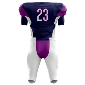 Top Design 100% Polyester Plaine Col En V Maillot De Football Américain Dernier Personnalisé Football Américain Porter Football Uniforme Costume - Product Image 6