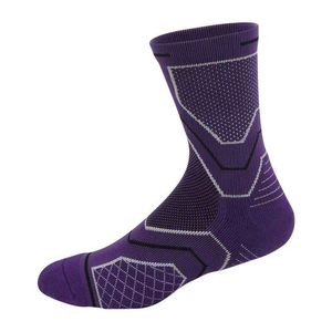 <b>Men's</b> Athletic <b>Socks</b> <b>White</b> Red Blue Geometric Pattern Knitted Breathable Sports Crew <b>Socks</b> Summer - Product Image 6