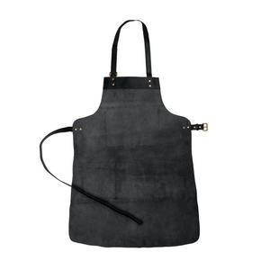 Cow Split Fire Resistant Barbeque Industrial Safety Clothing Leather Welding <b>Apron</b> LPN-0088 - Product Image 2