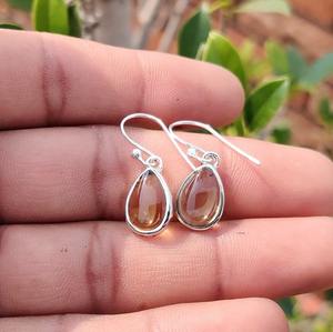 Boho Style 925 Sterling <b>Silver</b> Citrine Gemstone <b>Earrings</b> Jewelry Handmade <b>Silver</b> <b>Earrings</b> Jewelry For Women <b>Wedding</b> Gift For Her - Product Image 2