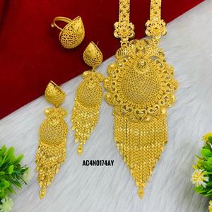 <b>Long</b> One Gram <b>Necklace</b> Set Gold Plated Online Design Fashion Jewellery Buy <b>Long</b> Jewellery Online in India - Product Image 4