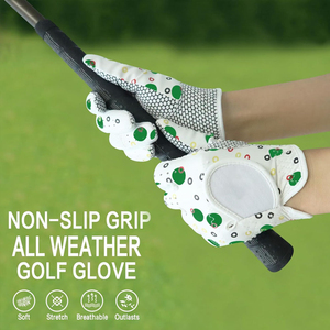 Gants de golf pour hommes en cuir Cabretta de haute qualité, personnalisés, pour gaucher, antidérapants, imperméables, avec sangle de poignet réglable, personnalisables - Product Image 4