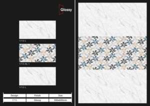 Carreaux muraux en céramique 300x600mm pour salle de bain et cuisine, finition brillante, mate, effet sucre, design mural intérieur luxueux - Product Image 4