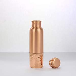 Designer Etched Copper Cocktail <b>Shaker</b> With Artistic Pattern And Premium Polished Finish for Bars - Product Image 5