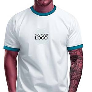 T-shirt à manches longues pour homme, style Ringer, avec blocs de couleur - Product Image 1