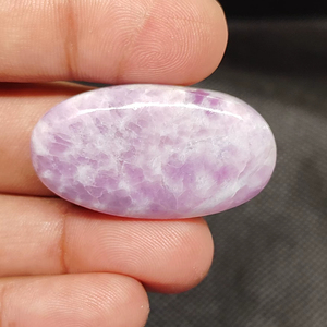 High Quality Blue Lapidolite Cabochon Natural Tumbled Smooth Gemstone Mixed Sizes for Jewelry Making Healing Loose Stones - Product Image 1