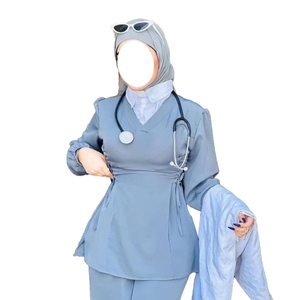 Ensemble de blouses médicales de style islamique pour femmes, respirant, en rayonne douce, uniforme pour le personnel hospitalier - Product Image 5