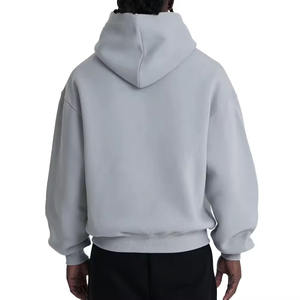 Sweat à capuche pour homme à col montant avec détection d'aiguille Logo personnalisé 100% coton hiver pour impression en plein air et pull à broder - Product Image 3