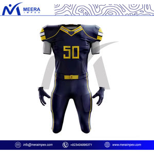 Uniforme de fútbol americano para hombre, impresión por sublimación personalizada, nombre y logotipo del jugador, 100% poliéster, ropa de fútbol personalizada - Product Image 3