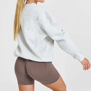 Sudadera con Capucha Extra Grande de Felpa de Algodón Tejido para Invierno, Sudadera Holgada con Estampado Personalizado en la Parte Delantera, Bordado Ecológico para Mujer - Product Image 5