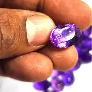 44 pièces d'améthyste violette naturelle 12mm à 18mm facette ovale 349 Cts Lot ventes d'iroc pierres précieuses en vrac de haute qualité US $104 pour tous - Product Image 2