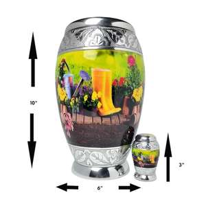 Spring Urn for <b>Ashes</b> Planting Flowers Urn for Human <b>Ashes</b> Adult <b>Keepsake</b> Urn - Product Image 5