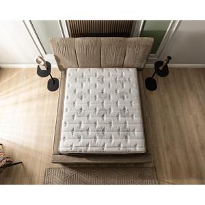 Matelas hybride moderne de luxe Mons avec ressorts ensachés, fermeté moyenne, épaisseur >30cm, housse en tissu – Ensemble de mobilier pour chambre d'hôtel ou de maison - Product Image 6