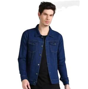 Veste en jean robuste pour homme avec logo frontal, conçue pour le style outdoor et urbain, confort tout au long de la journée - Product Image 4