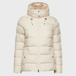 Manteau d'hiver à fermeture éclair de couleur unie pour garder la chaleur veste surdimensionnée en coton rembourrée veste à bulles pour femmes - Product Image 1
