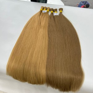 SUPER DOUBLE ÉPAISSE ET PLEINE COULEURS DROITES NATURELLES EXTENSIONS DE CHEVEUX HUMAINS VIP RUSSES SLAVIC - Product Image 5