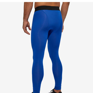 Leggings Slim Fit à taille élastique pour hommes, collants de gymnastique athlétiques de couleur unie, leggings de compression pour garçons - Product Image 6